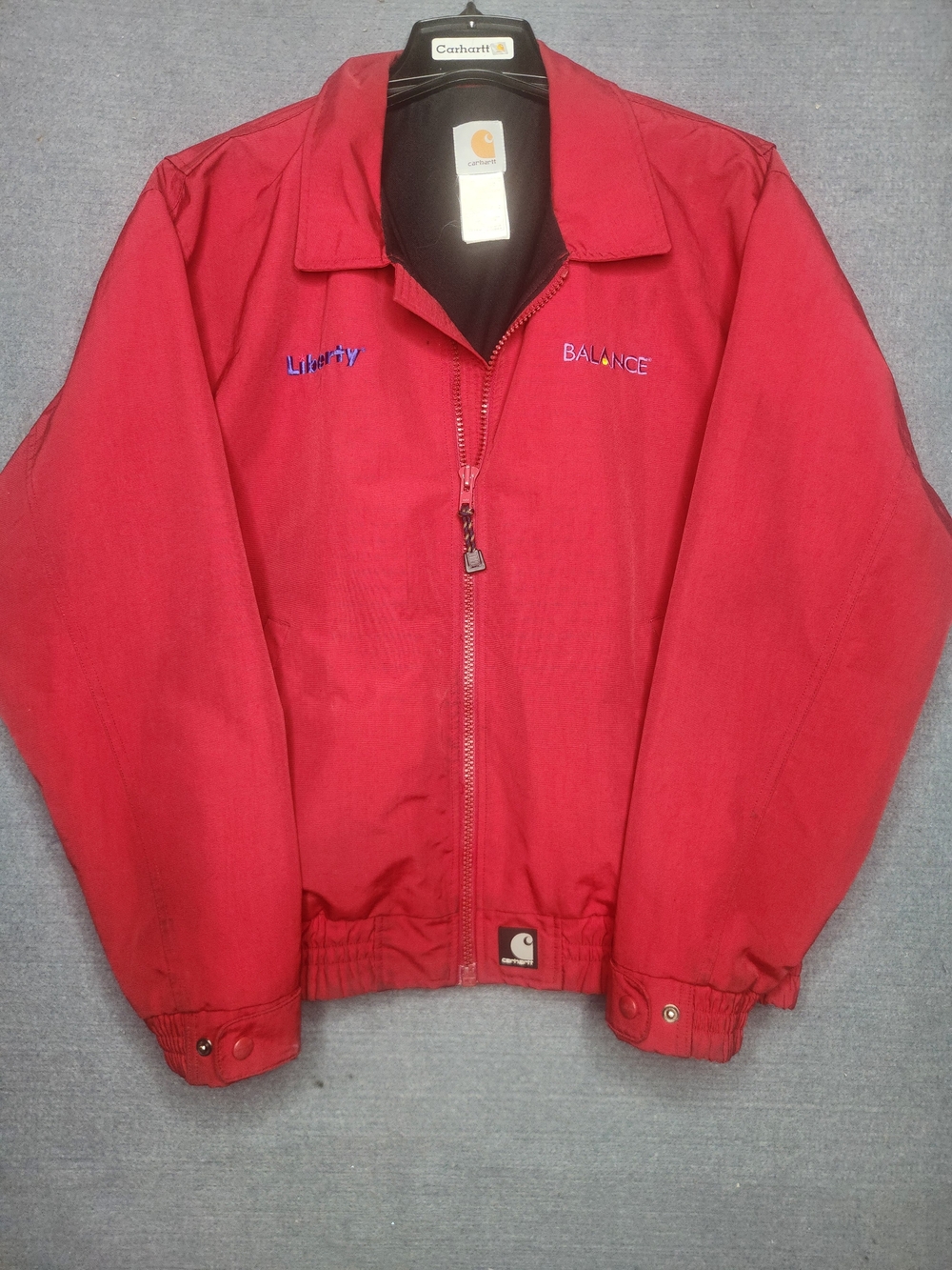 Carhartt Men's Red Zip-Front Jacket #279